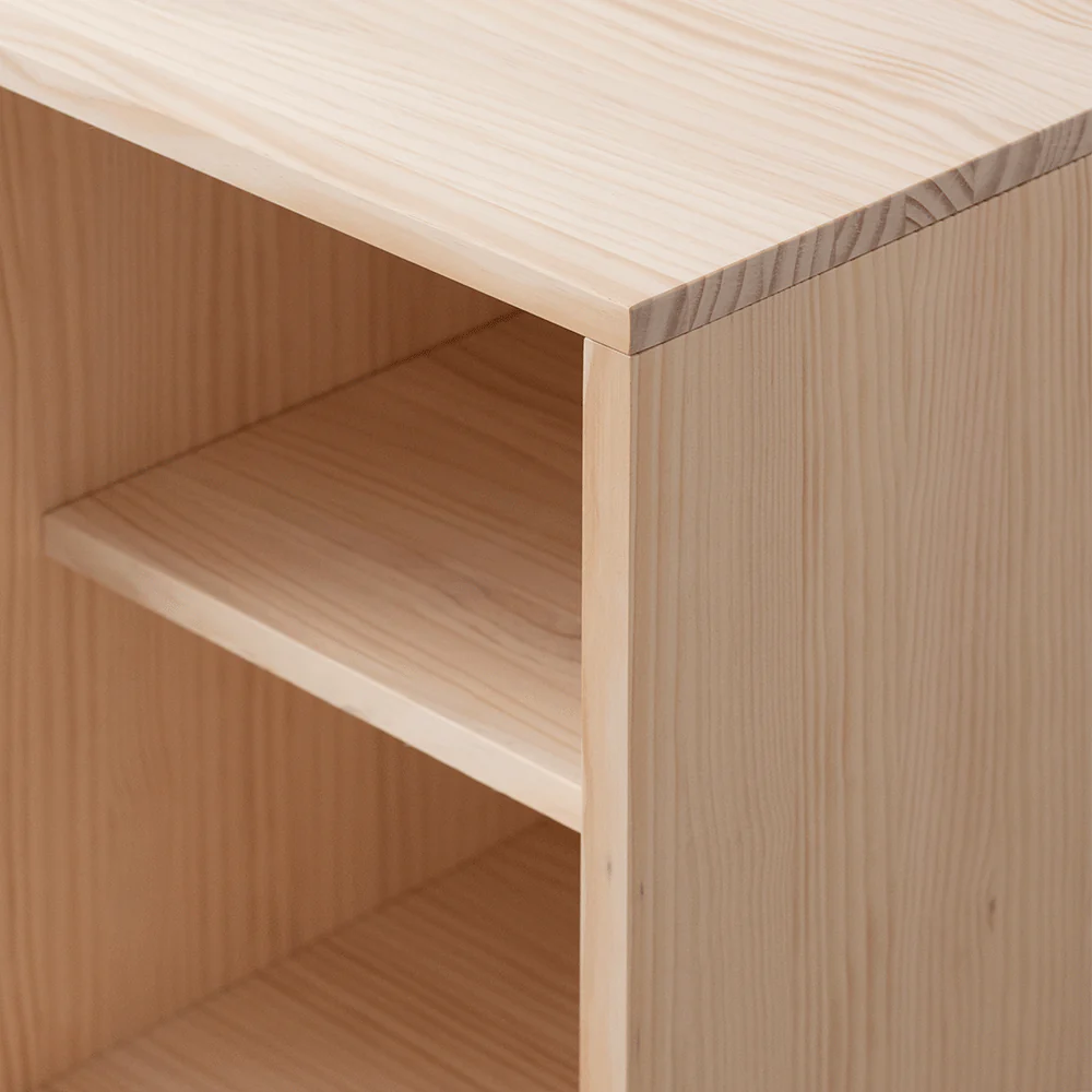 Galera TV stand of pine with 2 mallorquina doors 150 cm - Image 5