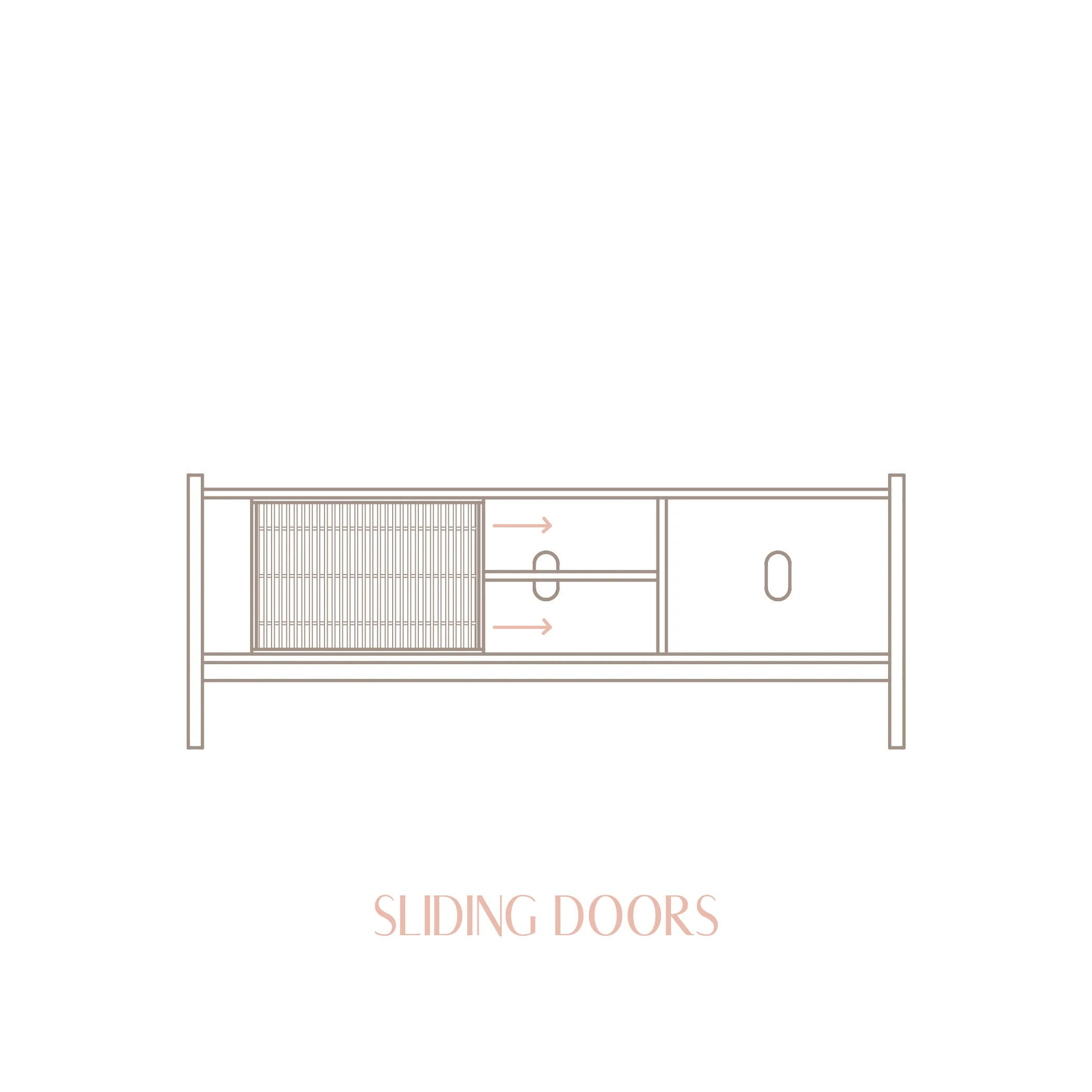 Tarida solid wood TV furniture for vinyl records 1 or 2 doors 151 cm - Image 12